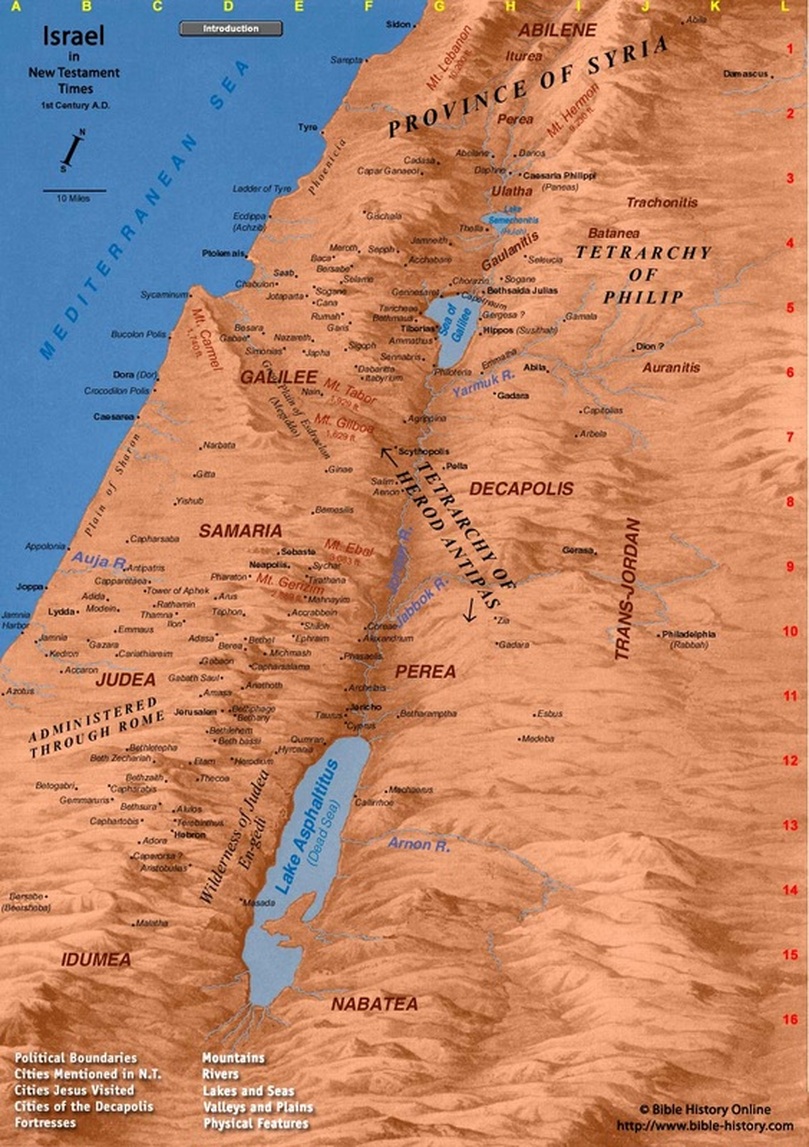 Map of 1st Century Palestine